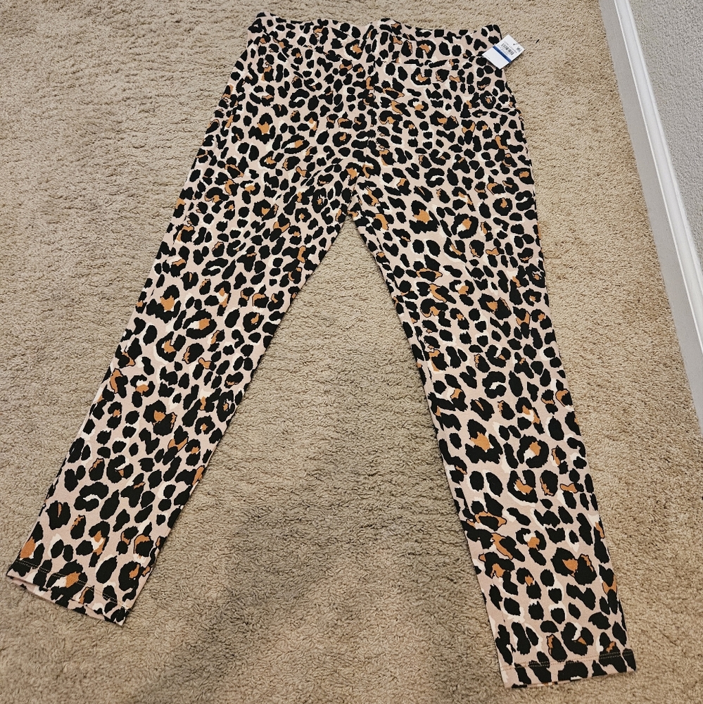 NWT women's leopard leggings size XL